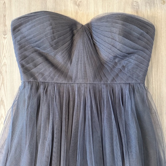 Jenny Yoo Collection Gray Formal Strapless Dress - Picture 3 of 9